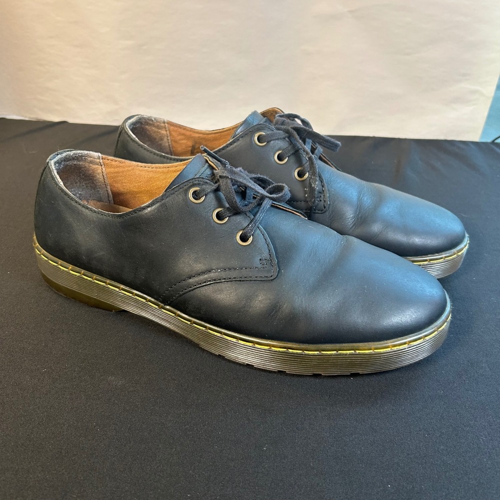 Dr. Martens Coronado Black Leather 3-Eye Oxford Shoes Mens 10 Womens 11